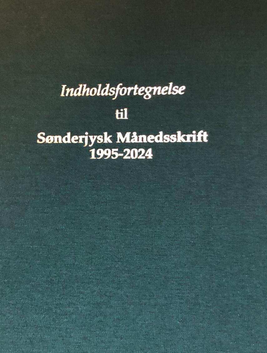 Indholdsfortegnelse til Sønderjysk Månedskrift 1995-2024